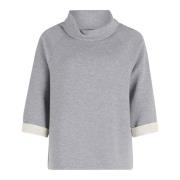 Trendy Sweatshirt met hoge kraag en glitter Betty Barclay , Gray , Dam...