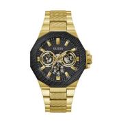 Multifunctionele Horloge Guess , Yellow , Heren