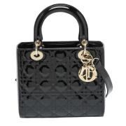 Pre-owned Leather totes Dior Vintage , Black , Dames