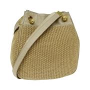 Pre-owned Leather shoulder-bags Bottega Veneta Vintage , Beige , Dames