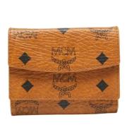 Pre-owned Coated canvas wallets MCM Pre-owned , Brown , Dames