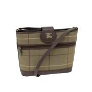 Pre-owned Cotton shoulder-bags Burberry Vintage , Beige , Dames