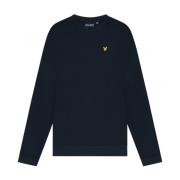 Fly Fleece Crew Neck Mid Layer Lyle & Scott , Blue , Heren