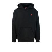 Zwarte Bloem Hoodie Sweater Kenzo , Black , Heren