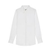 Navy Blauw Katoenen Slim Fit Overhemd Ines De La Fressange Paris , Whi...