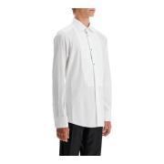 Gouden Slim Fit Smoking Overhemd Dolce & Gabbana , White , Heren