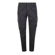 Zwart Zand Textuur Cargo Broek C.p. Company , Black , Heren