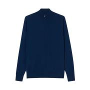 Merino wol volledige rits trui Brooks Brothers , Blue , Heren