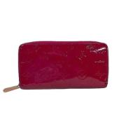 Pre-owned Leather wallets Louis Vuitton Vintage , Red , Dames