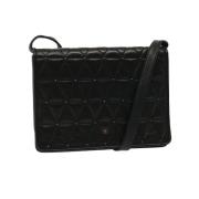 Pre-owned Leather shoulder-bags Valentino Vintage , Black , Dames