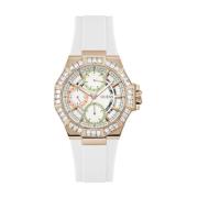 Selene Multifunctionele Horloge Guess , White , Dames