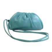 Pre-owned Fabric clutches Bottega Veneta Vintage , Blue , Dames