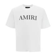 Kern Logo T-shirt Amiri , White , Heren