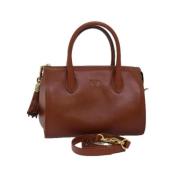 Pre-owned Leather handbags Valentino Vintage , Brown , Dames