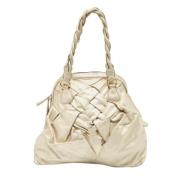 Pre-owned Leather shoulder-bags Valentino Vintage , Yellow , Dames