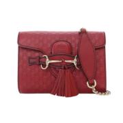 Pre-owned Leather gucci-bags Gucci Vintage , Red , Dames