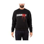 Heren Sweater Dsquared2 , Black , Heren