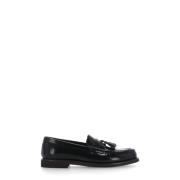 Zwarte Leren Loafers met Kwastjes Brunello Cucinelli , Black , Dames