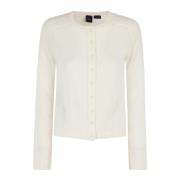 Zachte Cardigan met Potatura Stijl Pinko , White , Dames