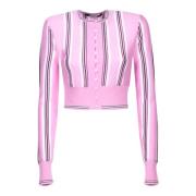 Roze Gestreepte Vest Trui Jacquemus , Pink , Dames