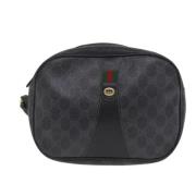 Pre-owned Canvas clutches Gucci Vintage , Black , Dames