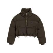 Stijlvolle Khaki Bomberjack Ami Paris , Brown , Dames