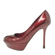 Pre-owned Leather heels Sergio Rossi Pre-owned , Red , Dames