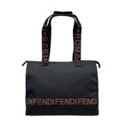 Pre-owned Canvas fendi-bags Fendi Vintage , Black , Dames