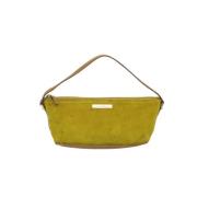 Pre-owned Suede gucci-bags Gucci Vintage , Yellow , Dames