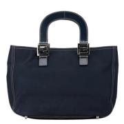 Pre-owned Canvas fendi-bags Fendi Vintage , Blue , Dames