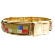 Pre-owned Metal bracelets Hermès Vintage , Yellow , Dames