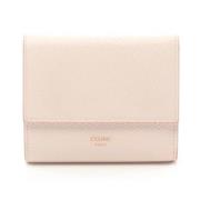 Pre-owned Leather wallets Celine Vintage , Pink , Dames