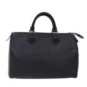 Pre-owned Leather louis-vuitton-bags Louis Vuitton Vintage , Black , D...