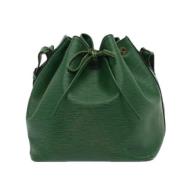 Pre-owned Leather louis-vuitton-bags Louis Vuitton Vintage , Green , D...