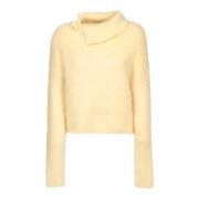 Gele Gebreide Kleding Aw24 Jacquemus , Yellow , Dames