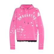 Fucsia Sweatshirt Ss23 Dameskleding Dsquared2 , Pink , Dames