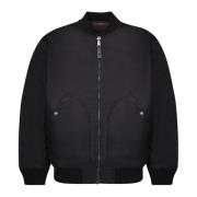 Zwarte Jas voor Mannen Aw24 Diesel , Black , Heren