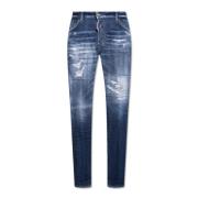 Blauwe Jeans Herenmode Ss24 Dsquared2 , Blue , Heren