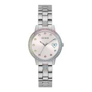 Dames armbandhorloge Three OF Hearts zilver 34 mm Gw0657L1 Guess , Gra...