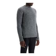 Zachte Alpaca Crew Neck Sweater Jil Sander , Gray , Heren