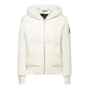 Witte Jas voor Vrouwen Stijlvol en Gezellig Moose Knuckles , White , D...