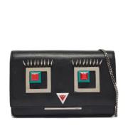 Pre-owned Leather wallets Fendi Vintage , Black , Dames