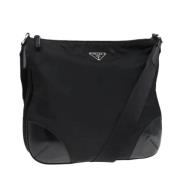 Pre-owned Nylon shoulder-bags Prada Vintage , Black , Dames