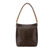 Pre-owned Canvas handbags Louis Vuitton Vintage , Brown , Dames