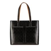 Pre-owned Leather totes Louis Vuitton Vintage , Gray , Dames