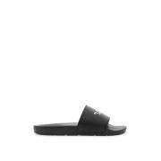 Rubberen Slides met Contrasterende Stijl Off White , Black , Heren