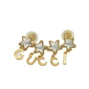 Pre-owned Metal earrings Gucci Vintage , Yellow , Dames