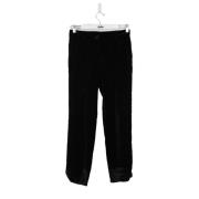 Pre-owned Velvet bottoms Dolce & Gabbana Pre-owned , Black , Dames