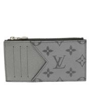 Pre-owned Coated canvas wallets Louis Vuitton Vintage , Gray , Dames