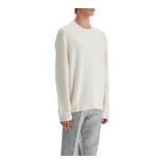 Compacte Wol Edward Pullover Trui A.p.c. , White , Heren